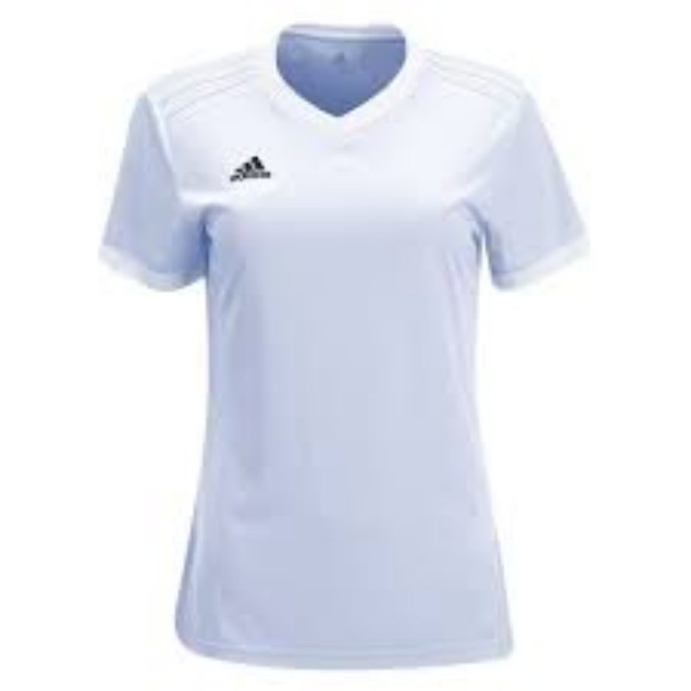 NWT ADIDAS WOMEN'S CLIMALITE TABELA 18 SOCCER JERSEY WHITE‎ 2XS